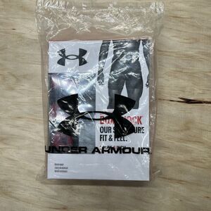 NEW LG Under Armour Boxerjock 6 Inch Boxer Brief 2 Pack Black Gray